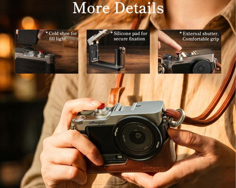 For DJI Osmo Action 6 aMagisn Vintage Street Vlog Camera Cage Metal Case, Standard Version, Flagship Version
