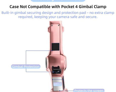 For DJI Osmo Pocket 4 BRDRC Lens Screen Dust Cover Filter Storage Protective Case