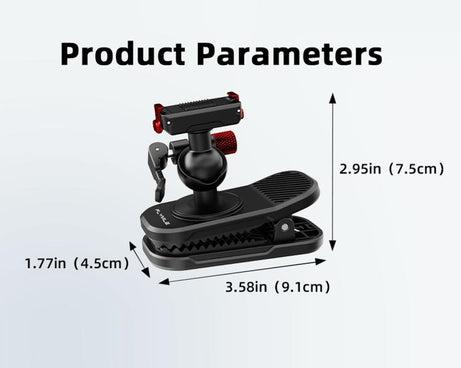 Flymile Magnetic Quick-release Backpack Shoulder Strap Clip Bracket, For DJI Osmo Action 3 / 4 / 5 Pro, For DJI Osmo Action 6 / Nano, For Insta360 Ace / Ace Pro / 2 / X5