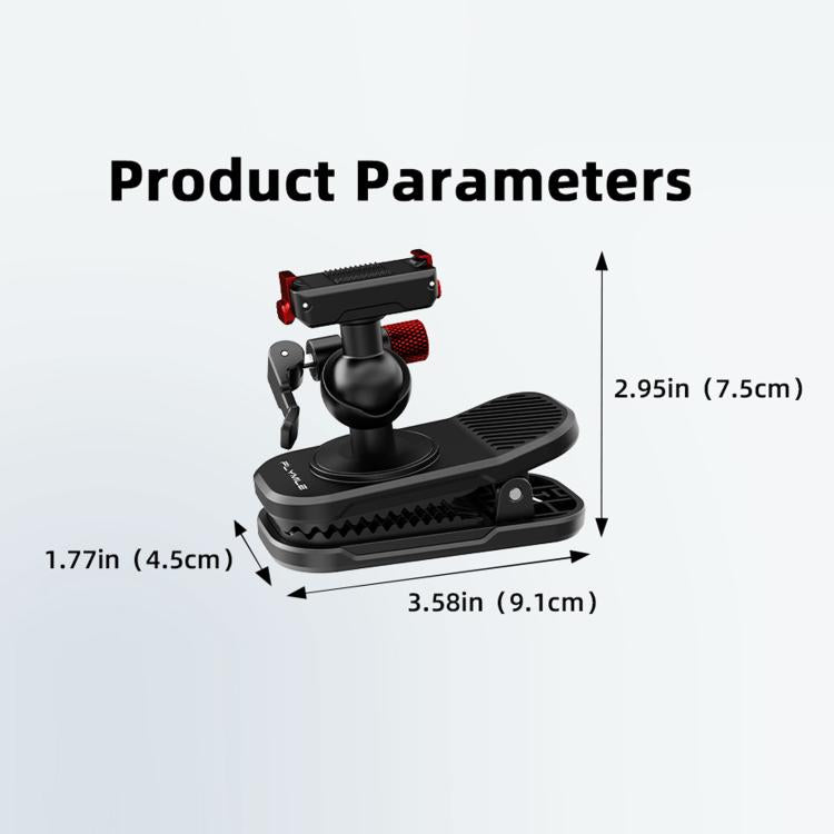 Flymile Magnetic Quick-release Backpack Shoulder Strap Clip Bracket, For DJI Osmo Action 3 / 4 / 5 Pro, For DJI Osmo Action 6 / Nano, For Insta360 Ace / Ace Pro / 2 / X5