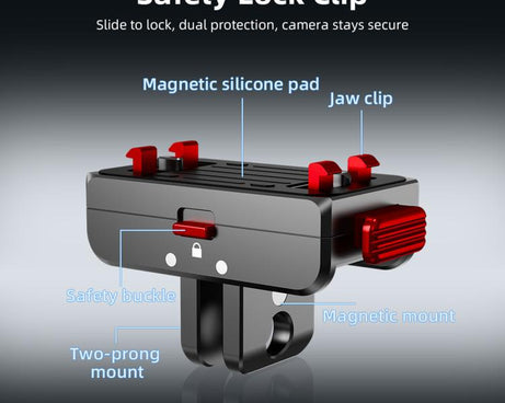 For Insta360 Ace Pro 2 / X5 Flymile Locking Extension Adapter Magnetic Quick Release Base