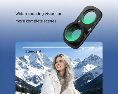 For Insta360 Luna Ultra BRDRC 115 Degree Wide-Angle Lens External Filter