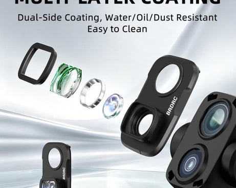For DJI Osmo Pocket 4P BRDRC 108 Degree Extender External Filter
