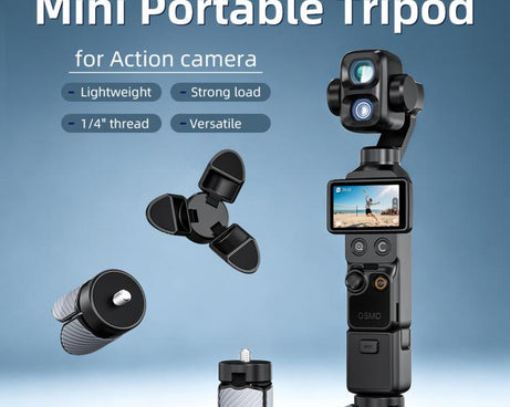 Mini Desktop Tripod Mount For DJI, Insta360, GoPro And Other Action Cameras