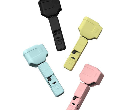 For DJI Osmo Pocket 4P BRDRC Body Protective Dustproof Silicone Case, Standard Combo Black, Standard Combo Pink, Standard Combo Blue, Standard Combo Yellow, Vlog Combo Black, Vlog Combo Pink, Vlog Combo Blue, Vlog Combo Yellow