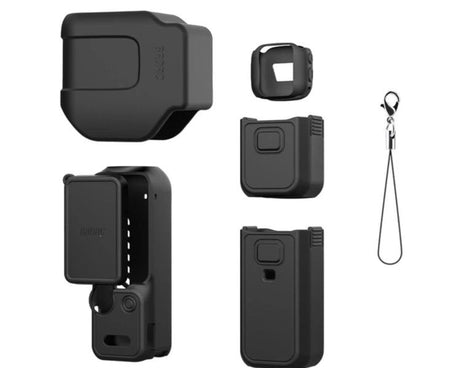 For DJI Osmo Pocket 4P BRDRC Body Protective Dustproof Silicone Case, Standard Combo Black, Standard Combo Pink, Standard Combo Blue, Standard Combo Yellow, Vlog Combo Black, Vlog Combo Pink, Vlog Combo Blue, Vlog Combo Yellow