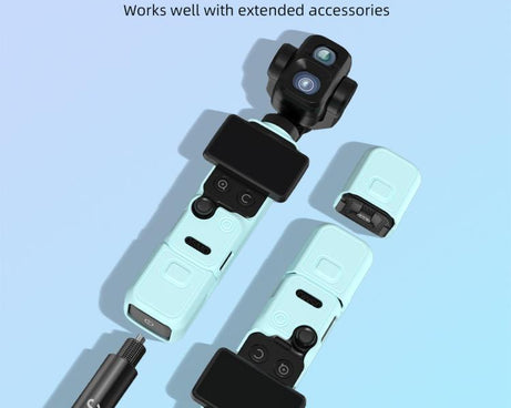 For DJI Osmo Pocket 4P BRDRC Body Protective Dustproof Silicone Case, Standard Combo Black, Standard Combo Pink, Standard Combo Blue, Standard Combo Yellow, Vlog Combo Black, Vlog Combo Pink, Vlog Combo Blue, Vlog Combo Yellow