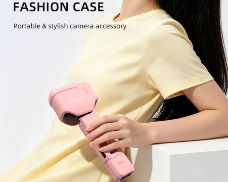 For DJI Osmo Pocket 4P BRDRC Body Protective Dustproof Silicone Case, Standard Combo Black, Standard Combo Pink, Standard Combo Blue, Standard Combo Yellow, Vlog Combo Black, Vlog Combo Pink, Vlog Combo Blue, Vlog Combo Yellow