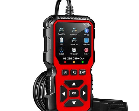 Car Fault Diagnostic Scanner OBD2 Engine Fault Code Reader, Red