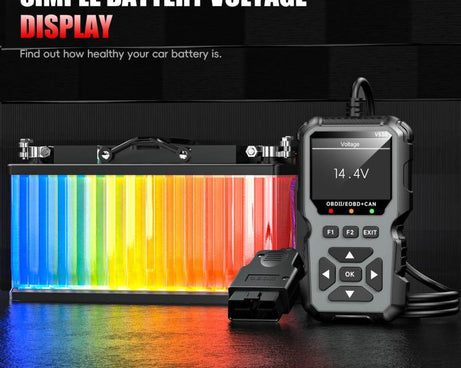 FOXSUR V530 Car Fault Diagnostic Scanner OBD2 Engine Fault Code Reader, Black