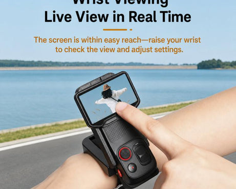 For Insta360 Luna Ultra Wrist Strap Mount Holder Remote Screen Rotating Bracket, Standard (Orange), Standard (Black), Standard (Red White Stripes), Standard (Blue White Stripes), Multi-Angle (Orange), Multi-Angle (Black), Multi-Angle (Red White Stripes...