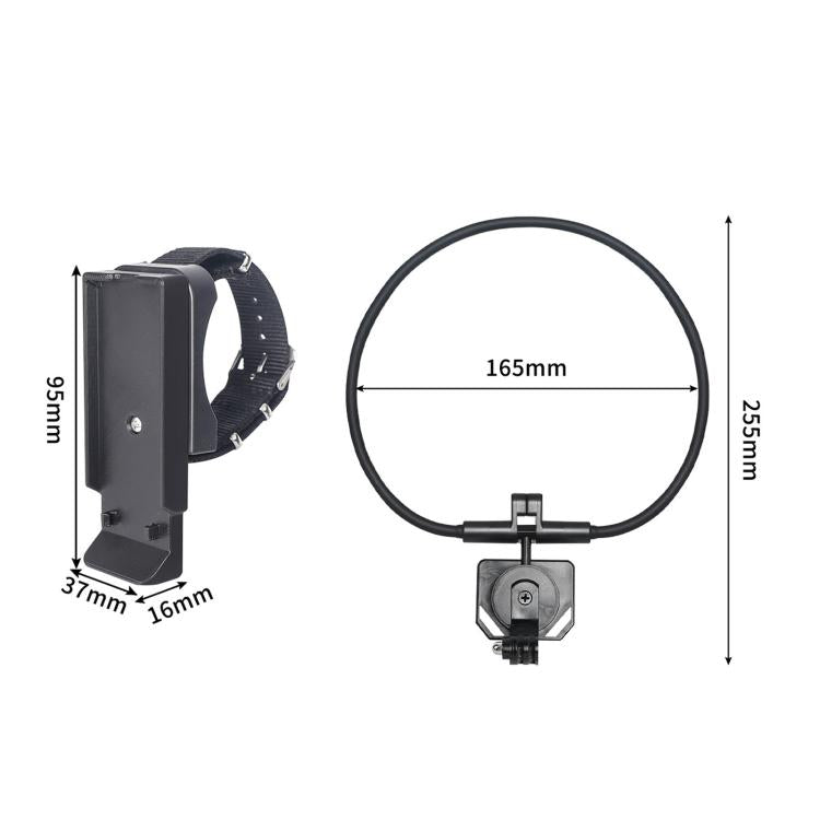 For Insta360 Luna Ultra Neck Mount And Wrist Strap Holder Kit Action Camera And Remote, 4-Piece Set, 5-Piece Set