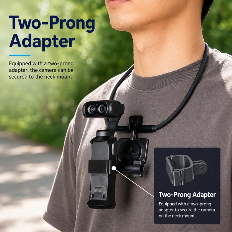 For Insta360 Luna Ultra Neck Mount And Wrist Strap Holder Kit Action Camera And Remote, 4-Piece Set, 5-Piece Set