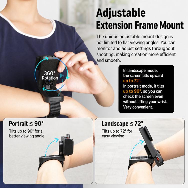 For Insta360 Luna Ultra Neck Mount And Wrist Strap Holder Kit Action Camera And Remote, 4-Piece Set, 5-Piece Set