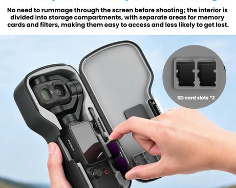 For DJI Osmo Pocket 4P BRDRC Lens Screen Cover Shockproof Case Filter Storage