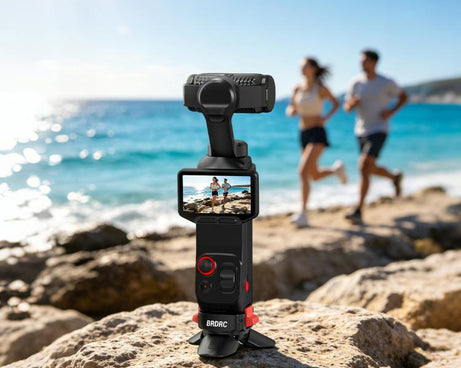 For Insta360 Luna Ultra BRDRC Magnetic Clip Quick-Release Charging Tripod