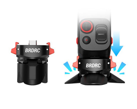 For Insta360 Luna Ultra BRDRC Magnetic Clip Quick-Release Charging Tripod