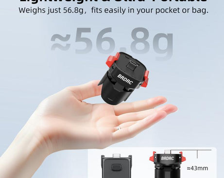 For Insta360 Luna Ultra BRDRC Magnetic Clip Quick-Release Charging Tripod