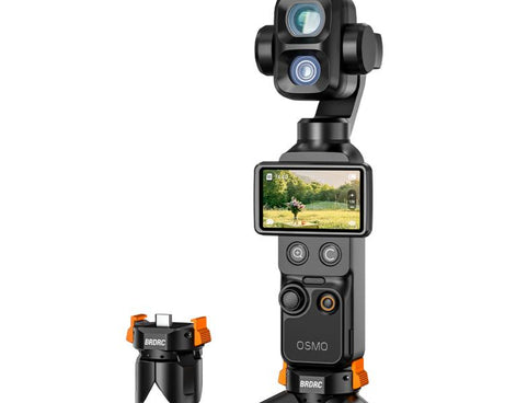 For DJI Osmo Pocket 4P / 4 / 3 BRDRC Charging Magnetic Quick-release Tripod