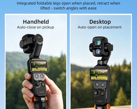 For DJI Osmo Pocket 4P / 4 / 3 BRDRC Charging Magnetic Quick-release Tripod
