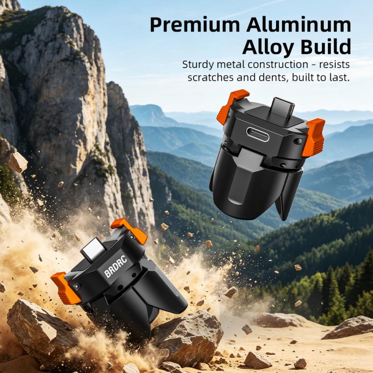 For DJI Osmo Pocket 4P / 4 / 3 BRDRC Charging Magnetic Quick-release Tripod