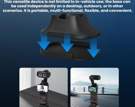 For Insta360 Luna Ultra BRDRC Desktop Detachable Adhesive Mounting Base