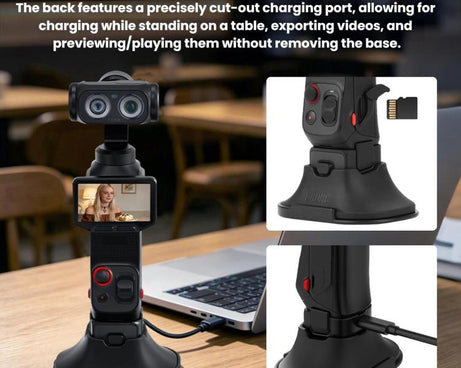 For Insta360 Luna Ultra BRDRC Desktop Detachable Adhesive Mounting Base