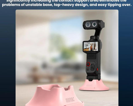 For Insta360 Luna Ultra BRDRC Desktop Detachable Adhesive Mounting Base