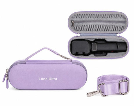 For Insta360 Luna Ultra Carrying Case Portable Hard Shell Storage Bag, Black, Gray, Purple, Pink, With Shoulder Strap Black, With Shoulder Strap Gray, With Shoulder Strap Purple, With Shoulder Strap Pink