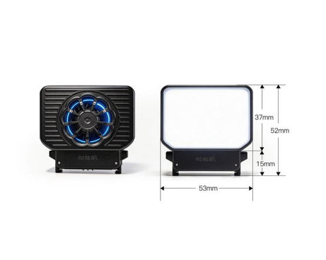 ShiYifan 2 In 1 Cooling Fan & Fill Light, For DJI Osmo Nano, For DJI Osmo Action 6, For DJI Osmo Action 4 / 5, For DJI Osmo Pocket 4 / 3 / Insta360 Luna Ultra