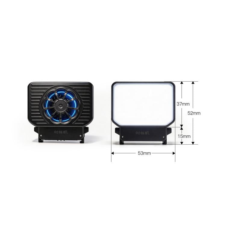ShiYifan 2 In 1 Cooling Fan & Fill Light, For DJI Osmo Nano, For DJI Osmo Action 6, For DJI Osmo Action 4 / 5, For DJI Osmo Pocket 4 / 3 / Insta360 Luna Ultra