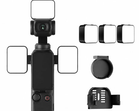 For DJI Osmo Pocket 3 Magnetic Fill Light Dimmable LED Vlog Video Light, Three Lamp, Dual Lamp, Single Lamp