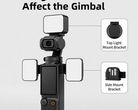 For DJI Osmo Pocket 3 Magnetic Fill Light Dimmable LED Vlog Video Light, Three Lamp, Dual Lamp, Single Lamp