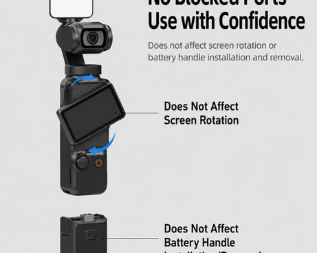 For DJI Osmo Pocket 3 Magnetic Fill Light Dimmable LED Vlog Video Light, Three Lamp, Dual Lamp, Single Lamp