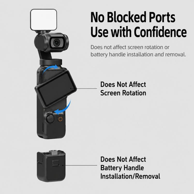 For DJI Osmo Pocket 3 Magnetic Fill Light Dimmable LED Vlog Video Light, Three Lamp, Dual Lamp, Single Lamp