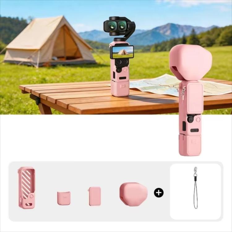 For DJI Osmo Pocket 4P CYNOVA Silicone Protective Case Screen Body Protective Cover