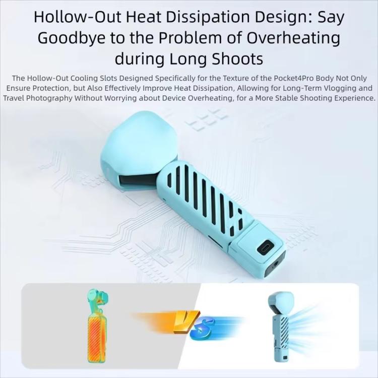 For DJI Osmo Pocket 4P CYNOVA Silicone Protective Case Screen Body Protective Cover