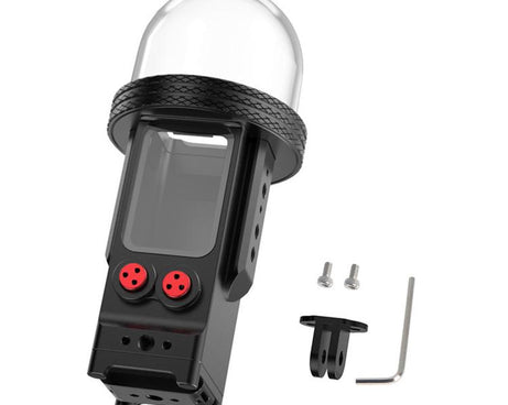 For DJI Osmo Pocket 3 Aluminium Waterproof Housing Case 80M Deep Diving Shell, Standard, Universal Dual-Card, Magnetic Quick-Release Dual-Card, 1 inch Ball Head
