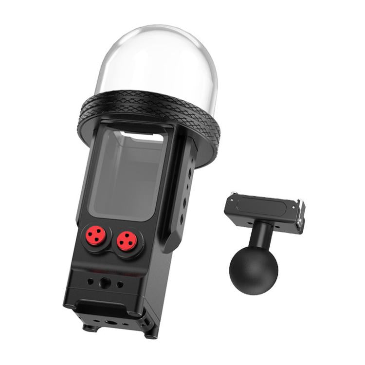 For DJI Osmo Pocket 3 Aluminium Waterproof Housing Case 80M Deep Diving Shell, Standard, Universal Dual-Card, Magnetic Quick-Release Dual-Card, 1 inch Ball Head