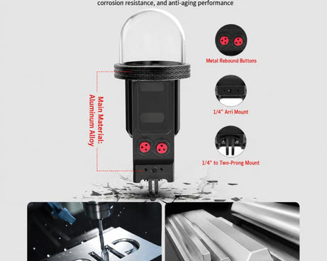 For DJI Osmo Pocket 3 Aluminium Waterproof Housing Case 80M Deep Diving Shell, Standard, Universal Dual-Card, Magnetic Quick-Release Dual-Card, 1 inch Ball Head