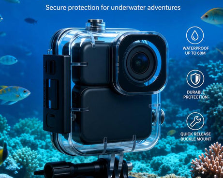 60M Waterproof Case Underwater Housing Shell Protective Cover, For DJI Osmo Nano
