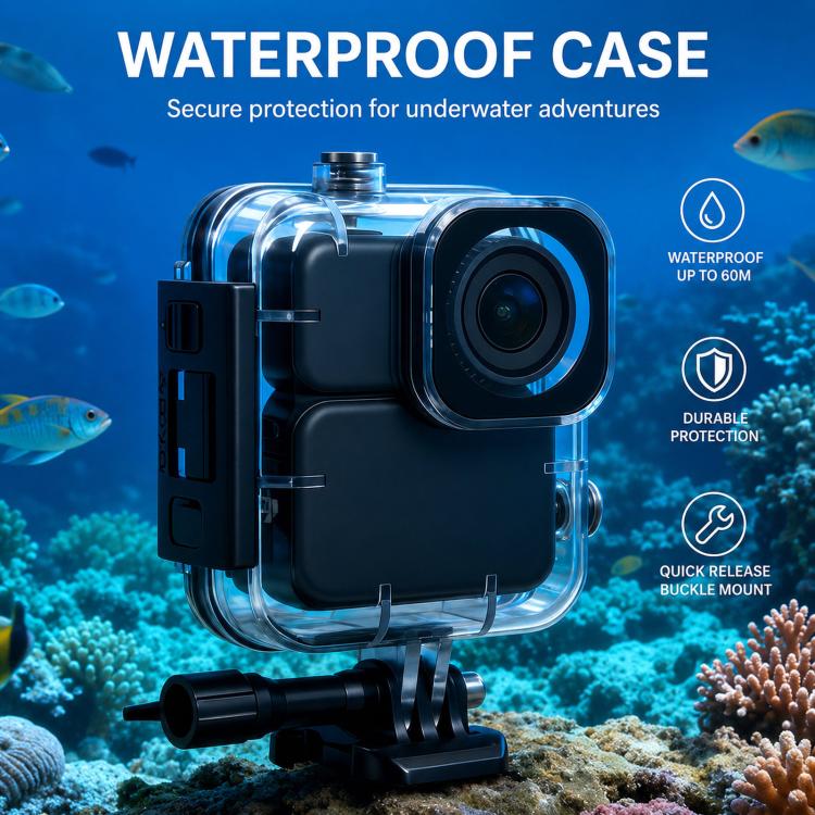 60M Waterproof Case Underwater Housing Shell Protective Cover, For DJI Osmo Nano