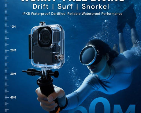 60M Waterproof Case Underwater Housing Shell Protective Cover, For DJI Osmo Nano