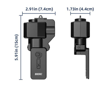 For DJI Osmo Pocket 4P BRDRC Lens Screen Dustproof Semi-Enclosed Protective Case