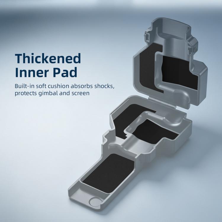 For DJI Osmo Pocket 4P BRDRC Lens Screen Dustproof Semi-Enclosed Protective Case