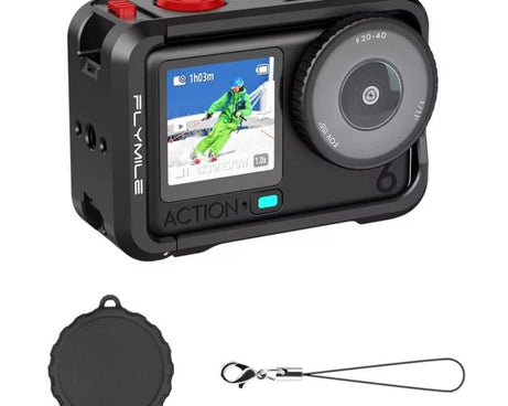 For DJI Osmo Action 6 Flymile Action Camera Metal Protective Case Extension Frame