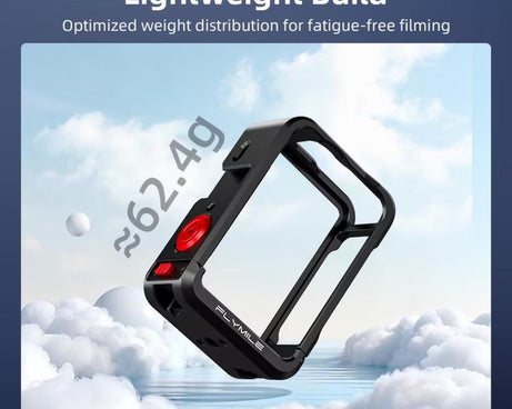 For DJI Osmo Action 6 Flymile Action Camera Metal Protective Case Extension Frame