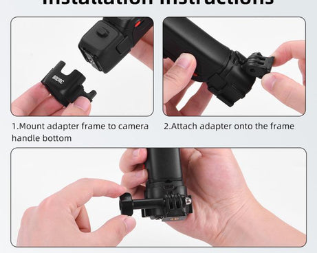 For Insta360 Luna Ultra BRDRC Protective Bezel Expansion Clip Bracket Adapter Base Accessory