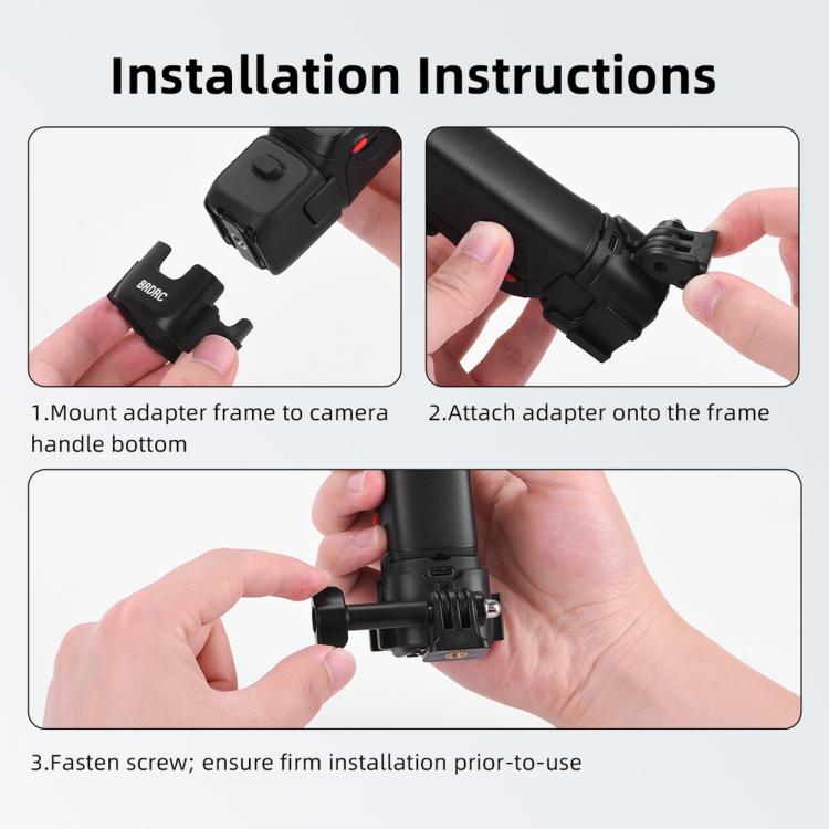 For Insta360 Luna Ultra BRDRC Protective Bezel Expansion Clip Bracket Adapter Base Accessory