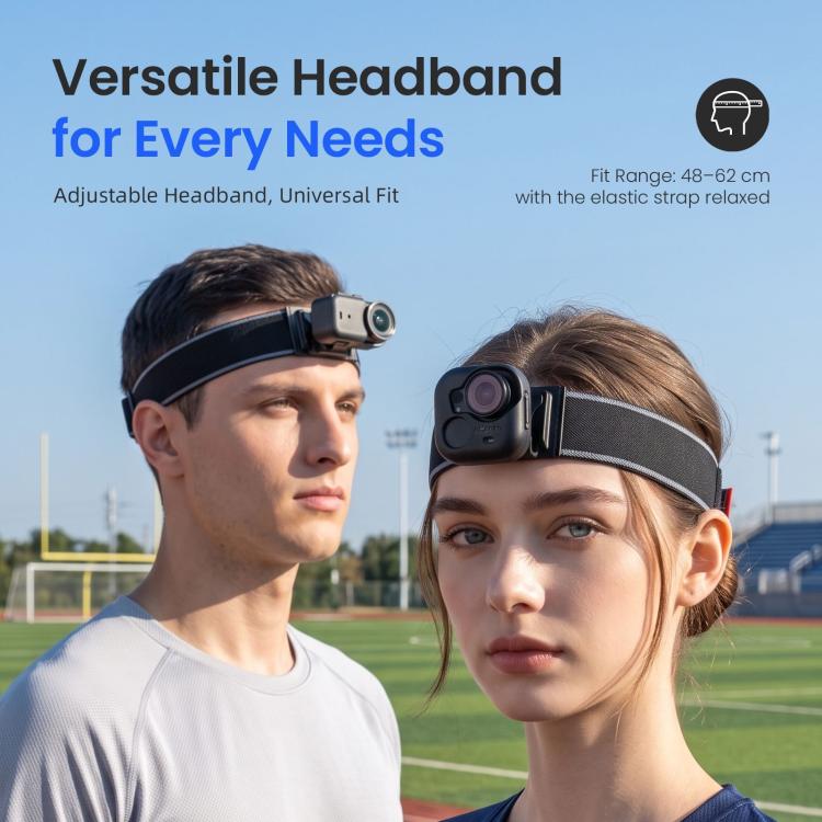 aMagisn Adjustable Headband Strap for Insta360 GO Ultra & DJI Osmo Nano Magnetic Cap Clip, Only Headband